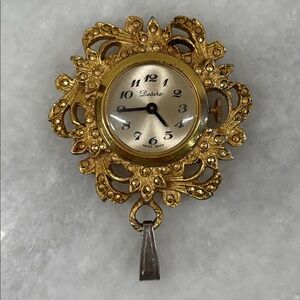Gold Ornate Desire Watch Pendant